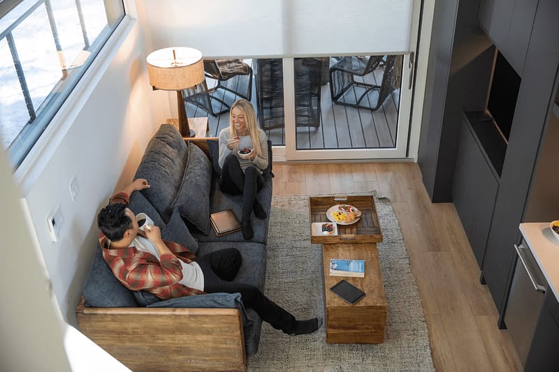 Village Camp Truckee - Adventure Cabin Living Room - 1
