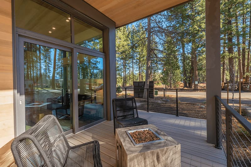 Village Camp Truckee - Adventure Cabin Porch in Summer - 1