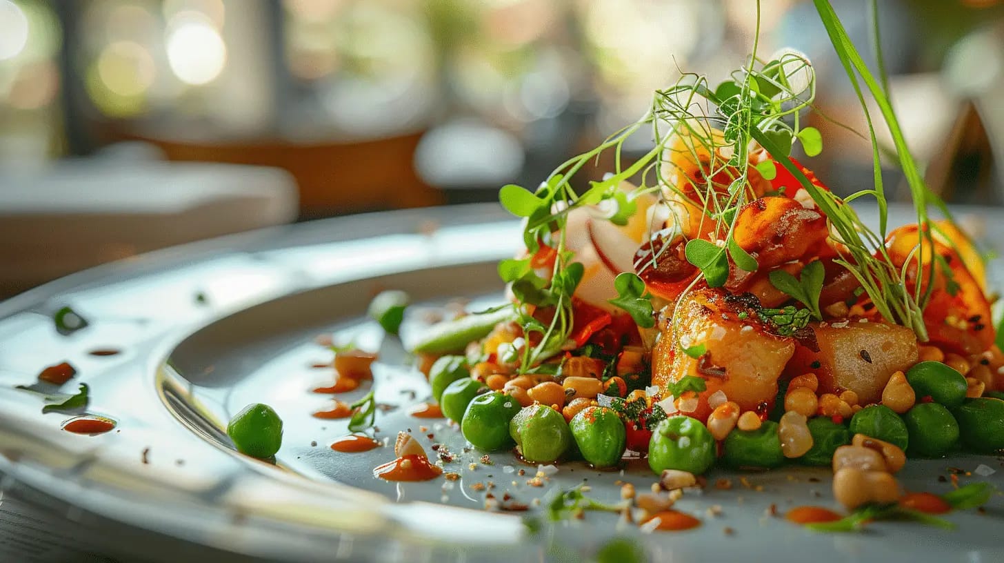 A farm-fresh savory dish featuring vibrant, locally sourced ingredients.