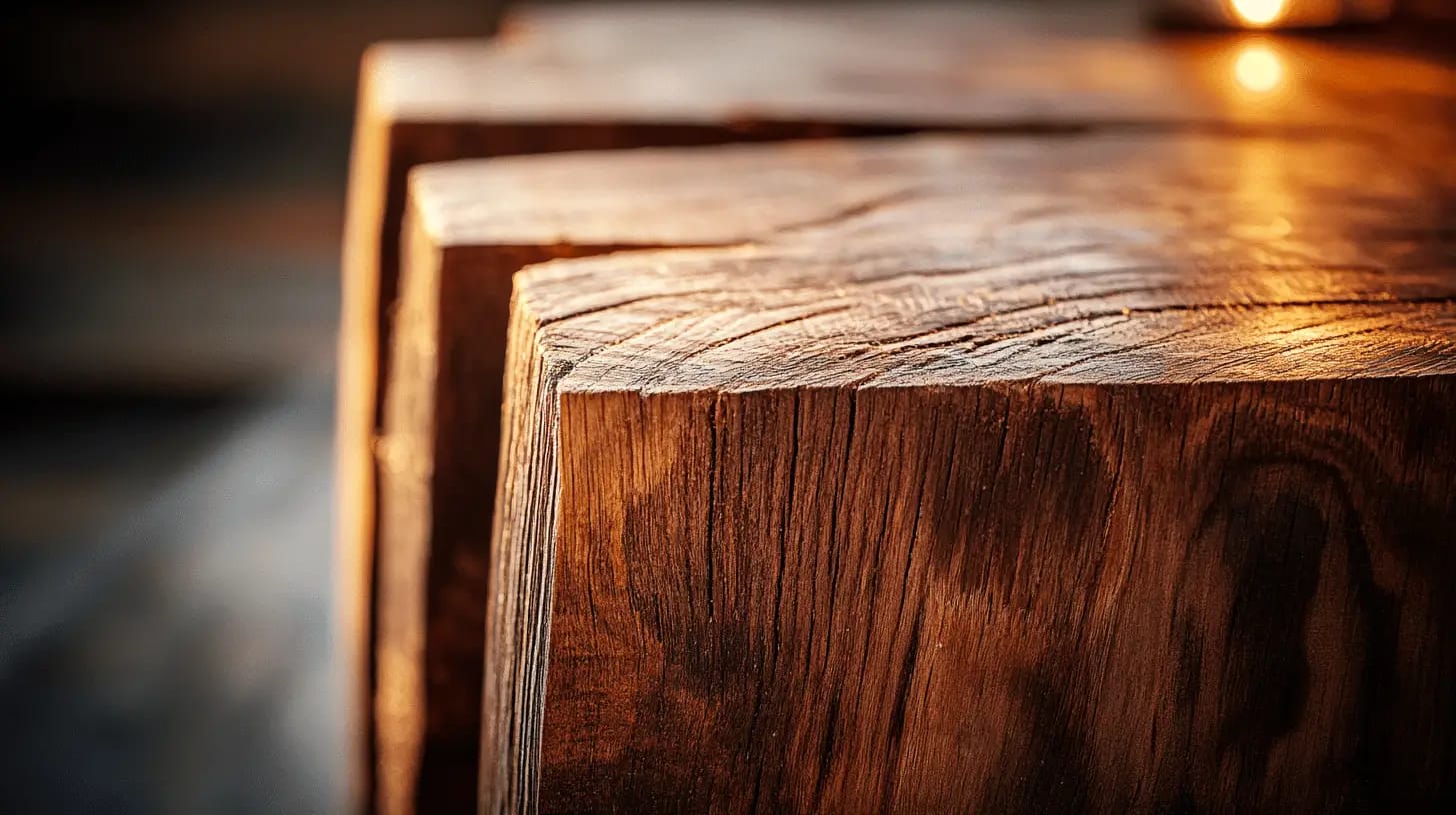 Artisanal rustic wood souvenir, showcasing handcrafted details and natural textures