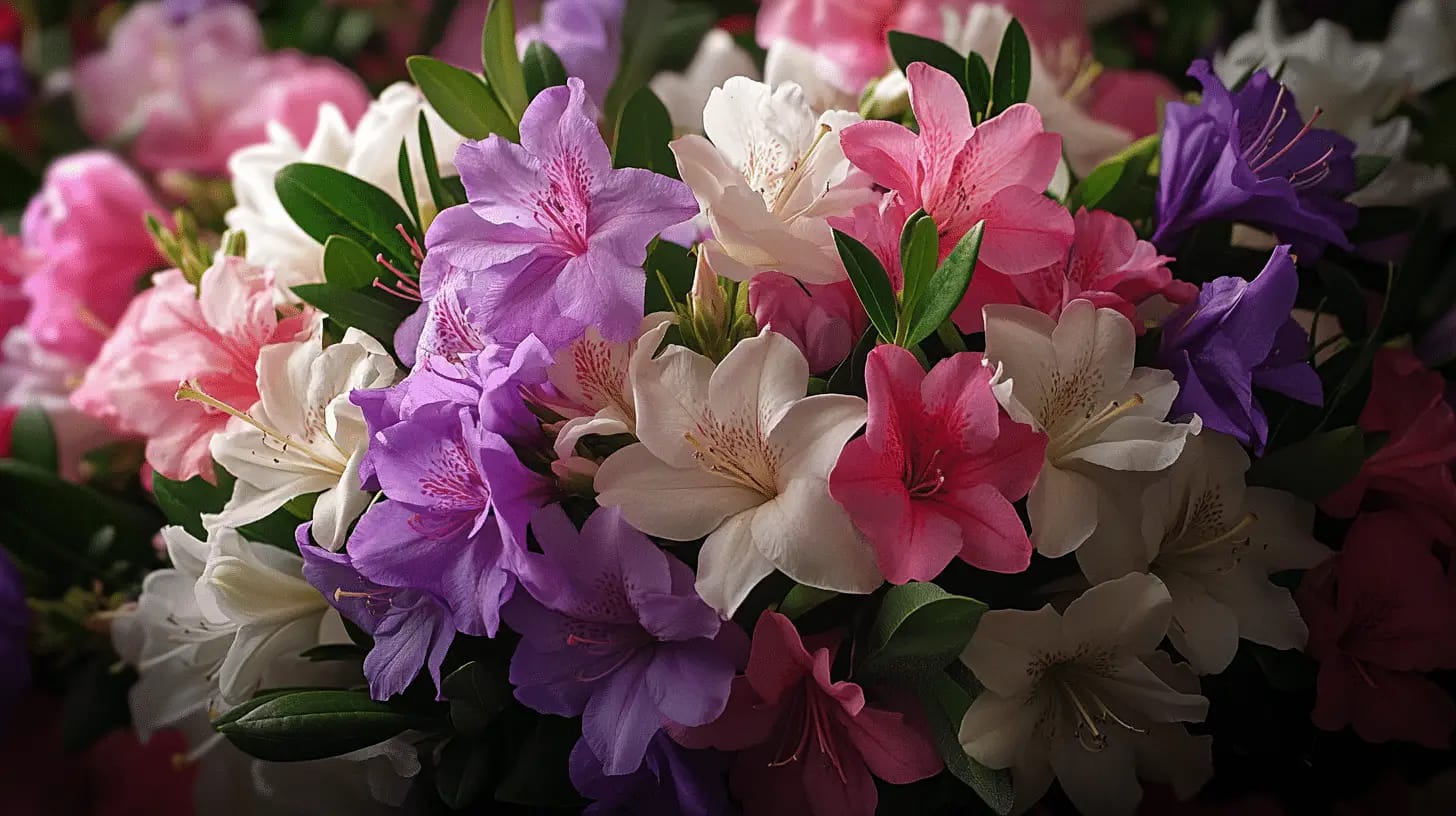 a bouquet of colorful flowers