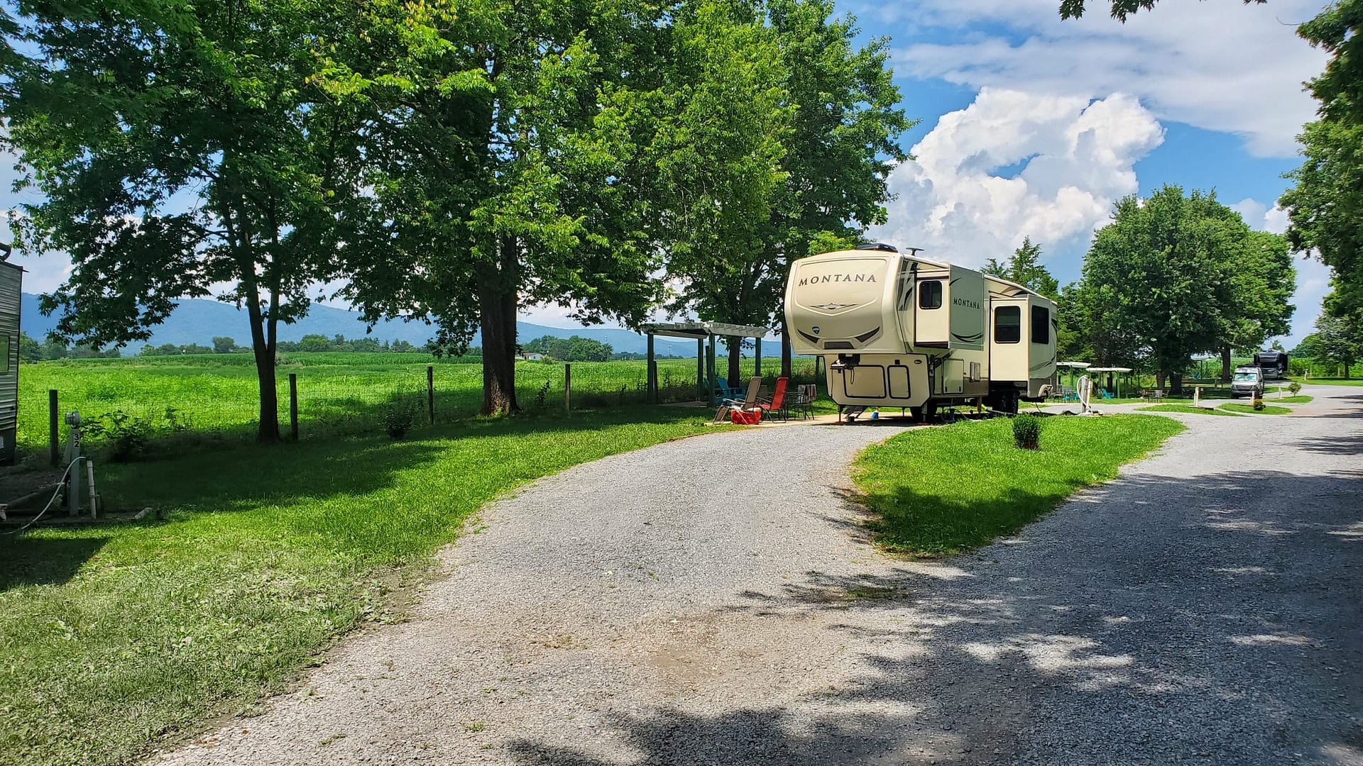 shenandoah views campground pull through rv camp site located in Virginia