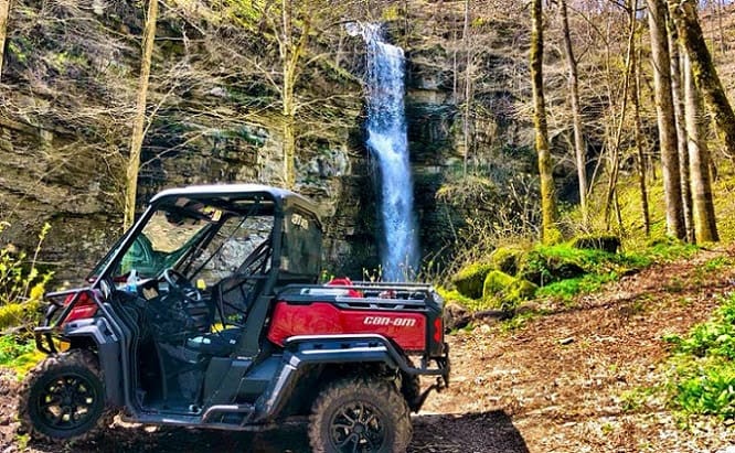 belle ridge campground atv in woods located in South Carolina